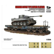 T-Model TK3501I 1/72 German 80ton Type SSYMS Flatcar with Wooden Pattern