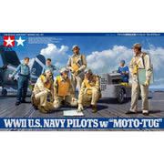 Tamiya 61107 1/48 WWII USN Pilots with Moto-Tug
