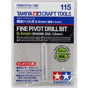 Tamiya 74115 Fine Pivot Bit 0.4mm Shank 1mm