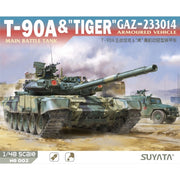 Takom 002 1/48 T-90A Main Battle Tank and Tiger GAZ-233014 Armoured Vehicle