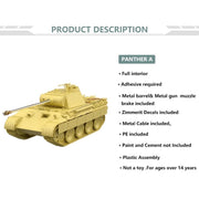 UStar NO003 1/48 Panther A With Zimmerit and Full Interior