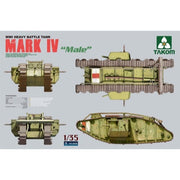 Takom 2076 1/35 WWI Heavy Battle Tank Mk.IV 2in1 W/ Metal Barrels