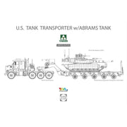 Takom 1/72 U.S. Tank Transporter w/ Abrams Tank (M1070 & M1000)