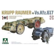 Takom 5007 1/72 KRUPP RAUMER + Vs.Kfz.617 (1+1) Plastic Model Kit