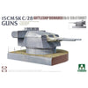 Takom 5014 1/72 15 CMSK C/28 Battleship Bismarck Bb II/Stb II Turret