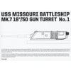 Takom 5015 1/72 USS Missouri Battleship MK.7 16/50 Gun Turret No.1