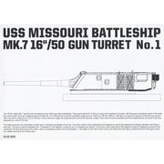 Takom 5015 1/72 USS Missouri Battleship MK.7 16/50 Gun Turret No.1