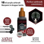 The Army Painter AW3101 Warpaints Air Raven Black 18ml Acrylic Paint