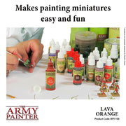 The Army Painter WP1106 Warpaints Lava Orange 18ml Acrylic Paint