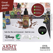 The Army Painter WP1491 Warpaints Metallic Evil Chrome 18ml Acrylic Paint