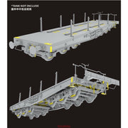 T-Model TK3501I 1/72 German 80ton Type SSYMS Flatcar with Wooden Pattern