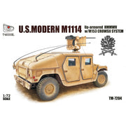 T-Model 1/72 US Modern M1114 Up-Armoured HMMWV with M153 CrowsII System Iron