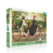 New York Puzzle Company Janet Hill Miss Moons Bike 1000pc Jigsaw Puzzle