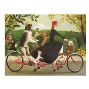New York Puzzle Company Janet Hill Miss Moons Bike 1000pc Jigsaw Puzzle