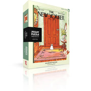 New York Puzzle Company Dog Behind the Door 1000pc Jigsaw Puzzle
