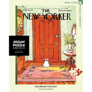 New York Puzzle Company Dog Behind the Door 1000pc Jigsaw Puzzle