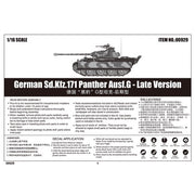 Trumpeter 00929 1/16 German Panther G (Late Version)