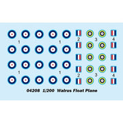 Trumpeter 04208 1/200 HMS Walrus Float Plane