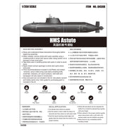 Trumpeter 04598 1/350 HMS Astute