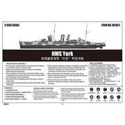 Trumpeter 05351 1/350 HMS York Heavy Cruiser