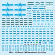 Trumpeter 05821 1/48 Chinese J-20 Mighty Dragon - Beast Mode