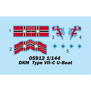 Trumpeter 05912 1/144 DKM Navy Type VII-C U-Boat