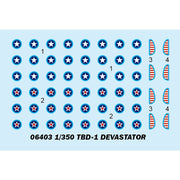 Trumpeter 06403 1/350 TBD-1 DEVASTATOR(Pre-painted)