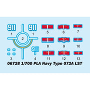 Trumpeter 06728 1/700 Chinese Navy 72A Tank Landing Ship