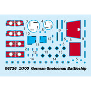 Trumpeter 06736 1/700 German Gneisenau Battleship