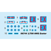 Trumpeter 06744 1/700 HMS Exeter British York Class Heavy Cruiser