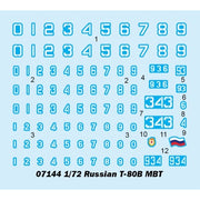 Trumpeter 07144 1/72 Russian T-80B MBT
