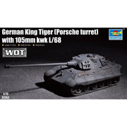 Trumpeter 1/72 German King Tiger (Porsche turret) with 105mm kWh L/68