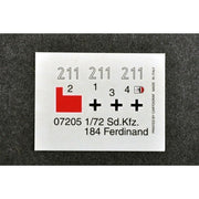 Trumpeter 07205 1/72 German Sd.Kfz. 184 Ferdinand Tank