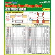 Trumpeter Master Tools 09978 Masking Tape Flauge Reel 4 Sets