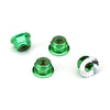 Traxxas 1747G Flanged Serrated Lock Nuts 4mm Green Anodized Aluminium 4pc