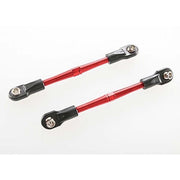 Traxxas 3139X Turnbuckles Aluminium with Toe Links 59mm Assembled Red 2pc