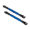 Traxxas 3644X Camber Links Rear (Tubes Blue-Anod 7075-T6 Aluminium) (83mm) (2)/ Rod Ends (4)/ Wrench (1)