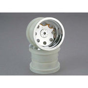 Traxxas 3673 Front All Star Wheels 2.2 inch Chrome 2pc