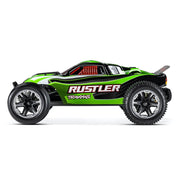 Traxxas Rustler 1/10 XL-5 2WD RC Stadium Truck with LED Lighting Green 37054-61