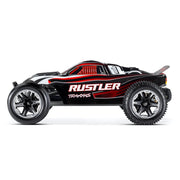 Traxxas Rustler 1/10 XL-5 2WD RC Stadium Truck with LED Lighting Red/Black 37054-61
