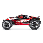 Traxxas Rustler 1/10 XL-5 2WD RC Stadium Truck with LED Lighting Red 37054-61