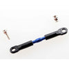 Traxxas 3737A Front Turnbuckle Aluminium with Camber Link 39mm Assembled Blue