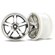 Traxxas 3774 Twin-Spoke 2.8 inch Rear Wheels Chrome