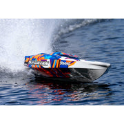 Traxxas 57076-4 Spartan 36in Brushless Muscleboat 1/10 Electric RC Boat Orange