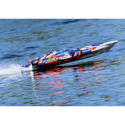 Traxxas 57076-4 Spartan 36in Brushless Muscleboat 1/10 Electric RC Boat Orange