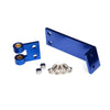 Traxxas 5780 Rudder Mount / Rudder Pivot / 4x14mm BCS Stainless Screws 4pc / 4mm Lock Nuts 2pc Blue Anodised Aluminium