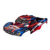 Traxxas 5851R Slash 2WD Body Decals Applied Red and Blue