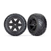 Traxxas 6768 Anaconda Rear Tyres and RXT Black 2.8 inch Wheels TSM Rated Assembled and Glued 2pc