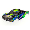 Traxxas 6812G Slash 2WD VXL Body Decals Applied Green and Blue