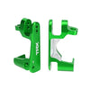 Traxxas 6832G Caster Blocks C-Hubs 6061-T6 Aluminum Green Anodized Left and Right